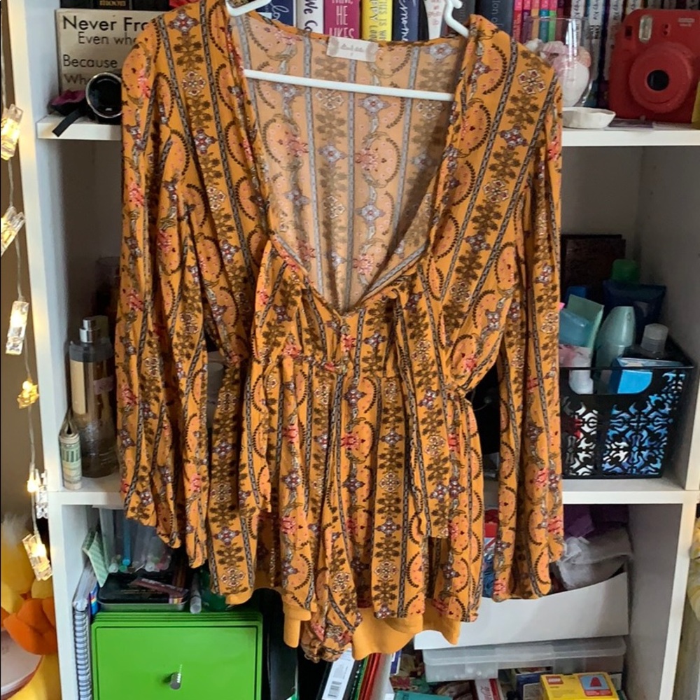 Long sleeve romper